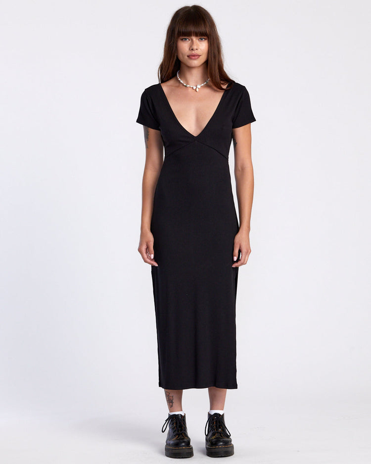 Smitten Midi Dress - Black