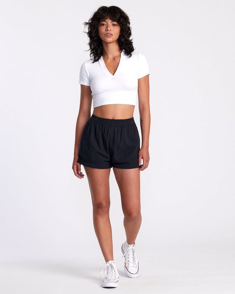 Sawyer Elastic Waist Shorts - RVCA Black