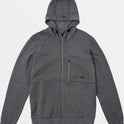 Tech Zip-Up Fleece Hoodie II - Heather Grey 2