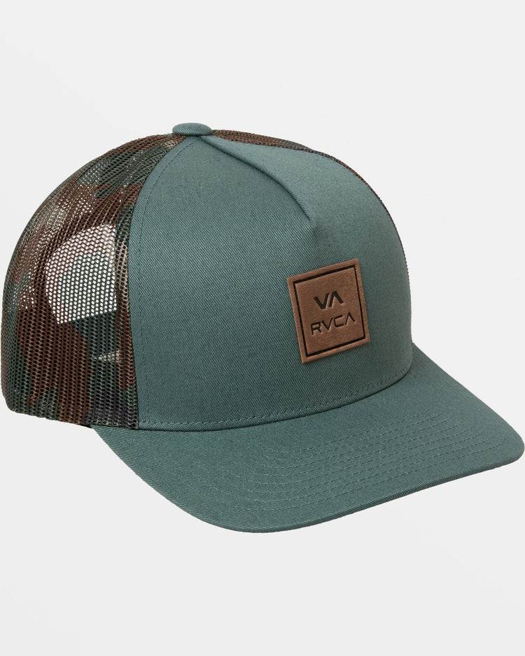 VA All The Way Curved Brim Trucker Hat - Balsam Green