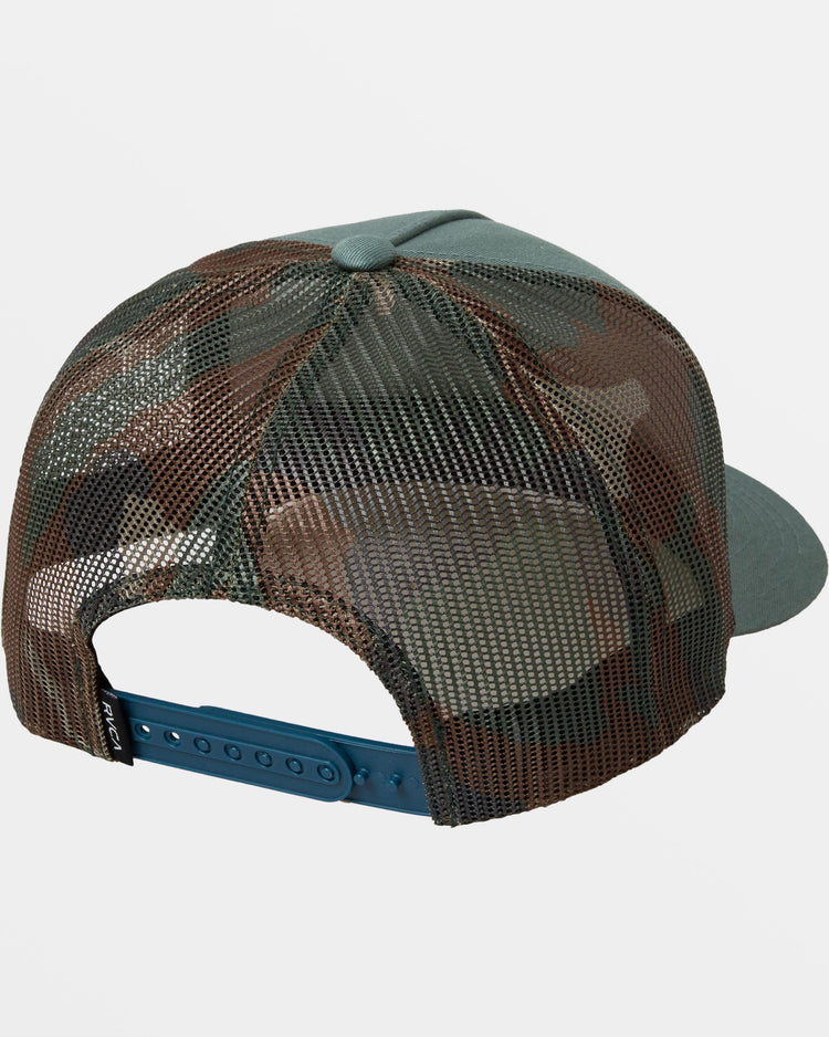 VA All The Way Curved Brim Trucker Hat - Balsam Green