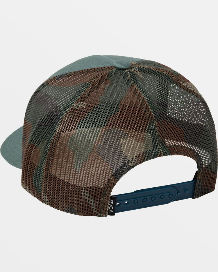 VA All The Way Curved Brim Trucker Hat - Balsam Green