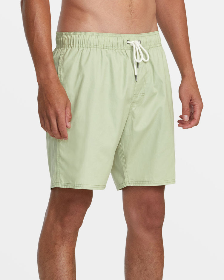 Opposites Elastic Waist Hybrid Amphibian Shorts - Pear