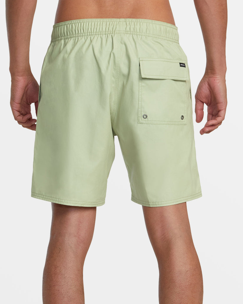 Opposites Elastic Waist Hybrid Amphibian Shorts - Pear