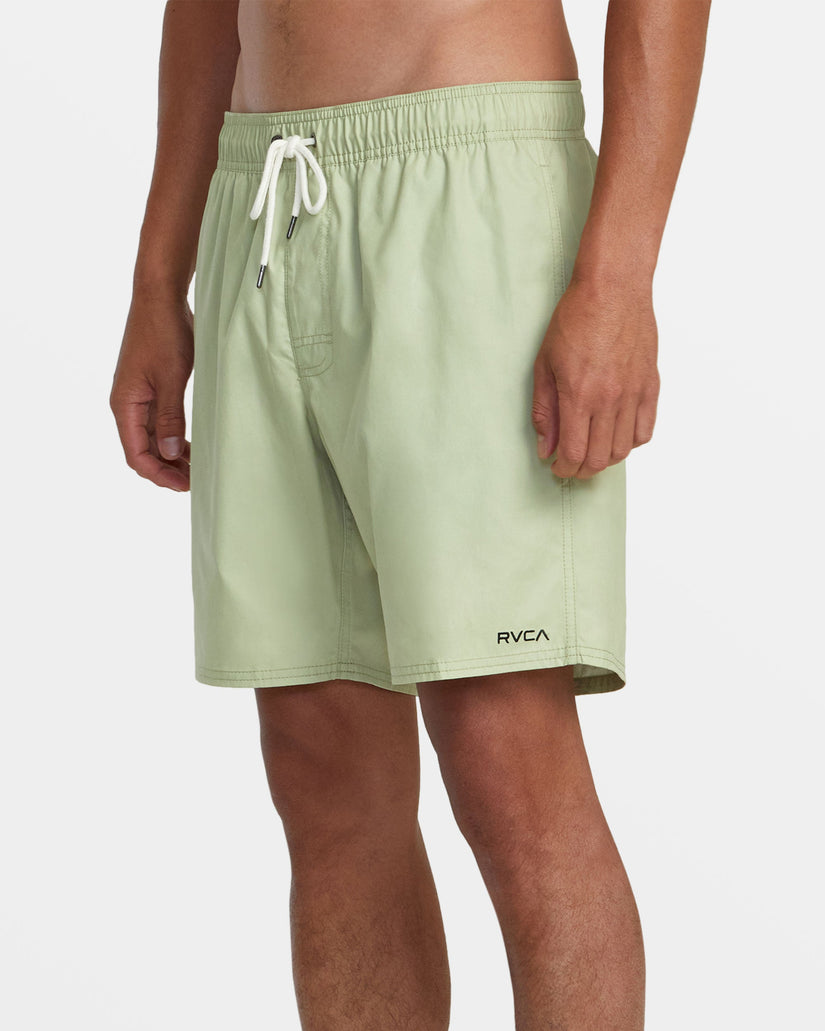 Opposites Elastic Waist Hybrid Amphibian Shorts - Pear