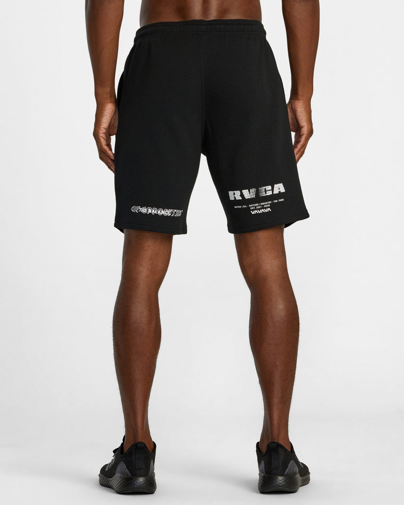 Sport Elastic Waist Walkshorts IV 19" - Black 2