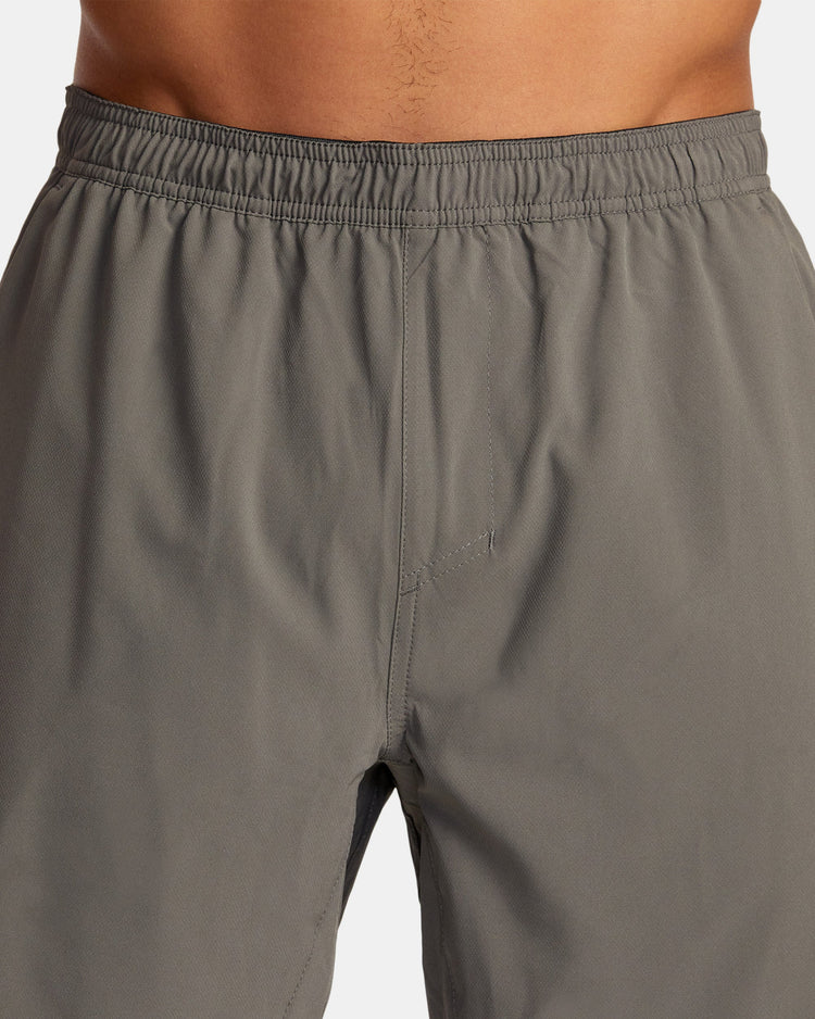 Yogger Train 2-In-1 17" Workout Shorts - Graphite