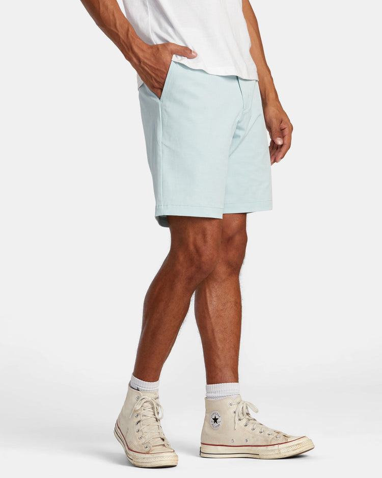 Back In Hybrid 19" Shorts - Blue Haze