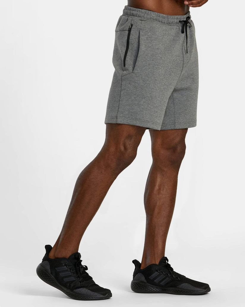 Tech Fleece Elastic Waist Walkshorts - Heather Grey