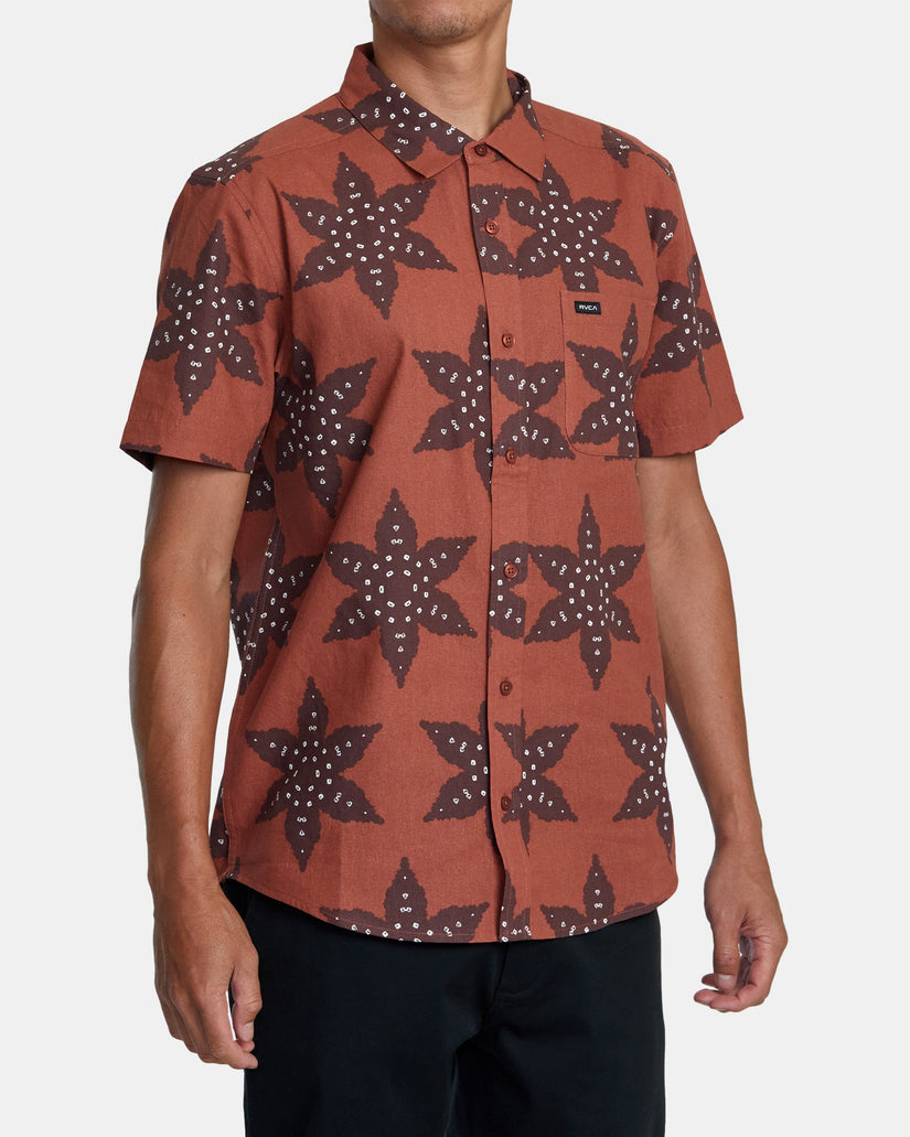 Vacationist Short Sleeve Woven Shirt - Seal Brown