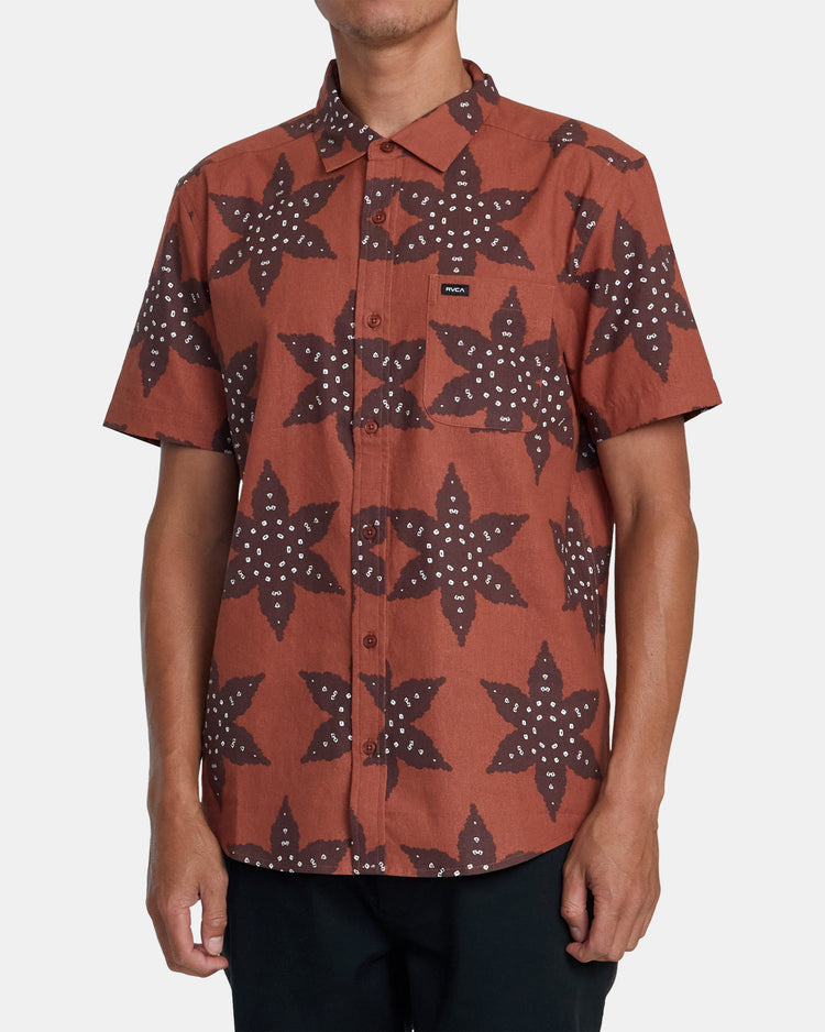 Vacationist Short Sleeve Woven Shirt - Seal Brown