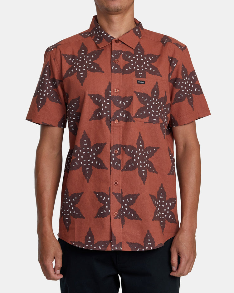 Vacationist Short Sleeve Woven Shirt - Seal Brown