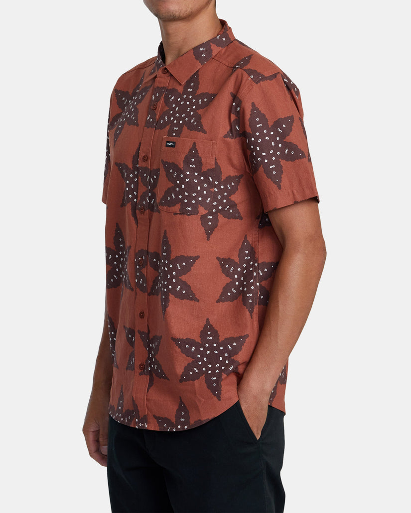 Vacationist Short Sleeve Woven Shirt - Seal Brown