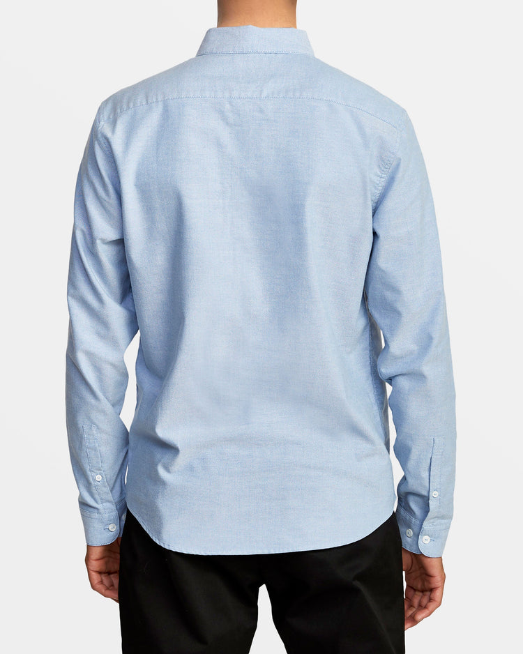 That'll Do Long Sleeve Shirt - Oxford Blue