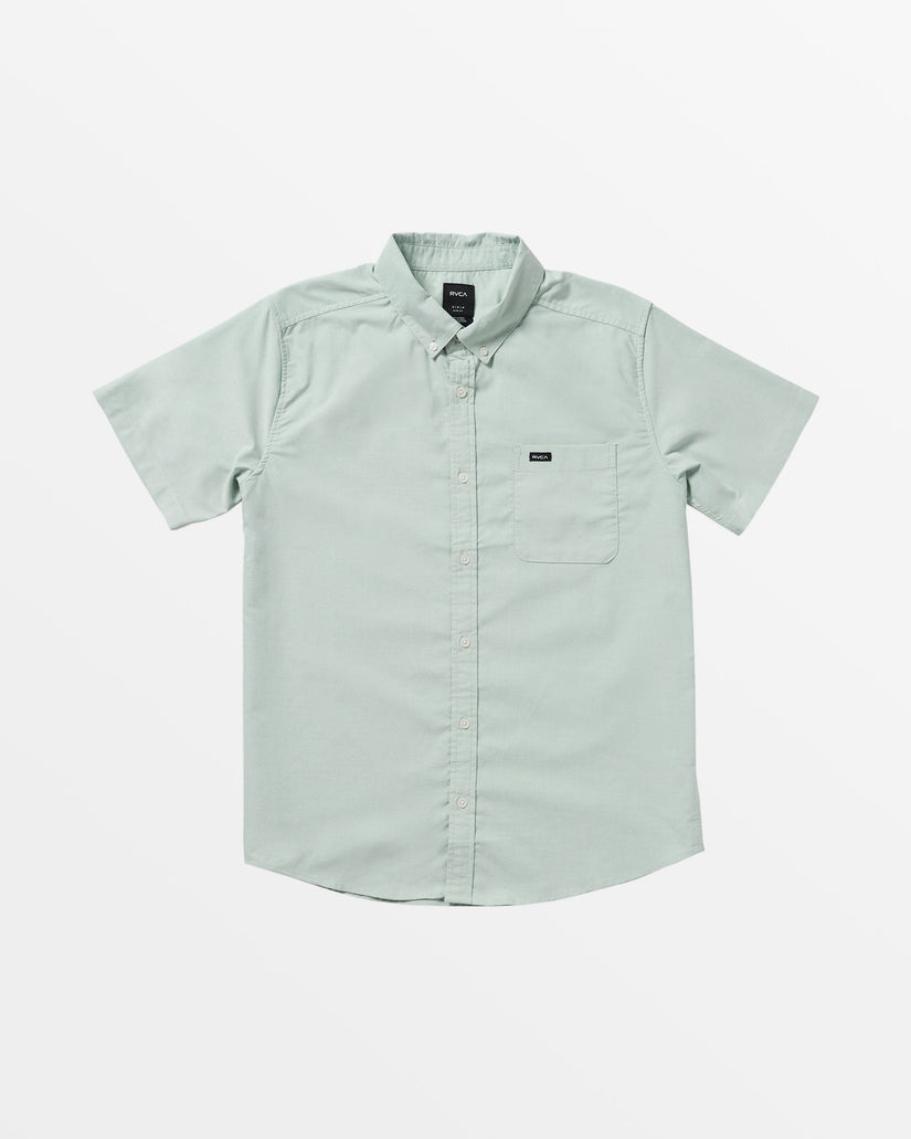 That'll Do Stretch Short Sleeve Woven Shirt - Green Haze