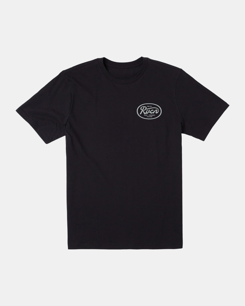 Oval Script T-Shirt - Black