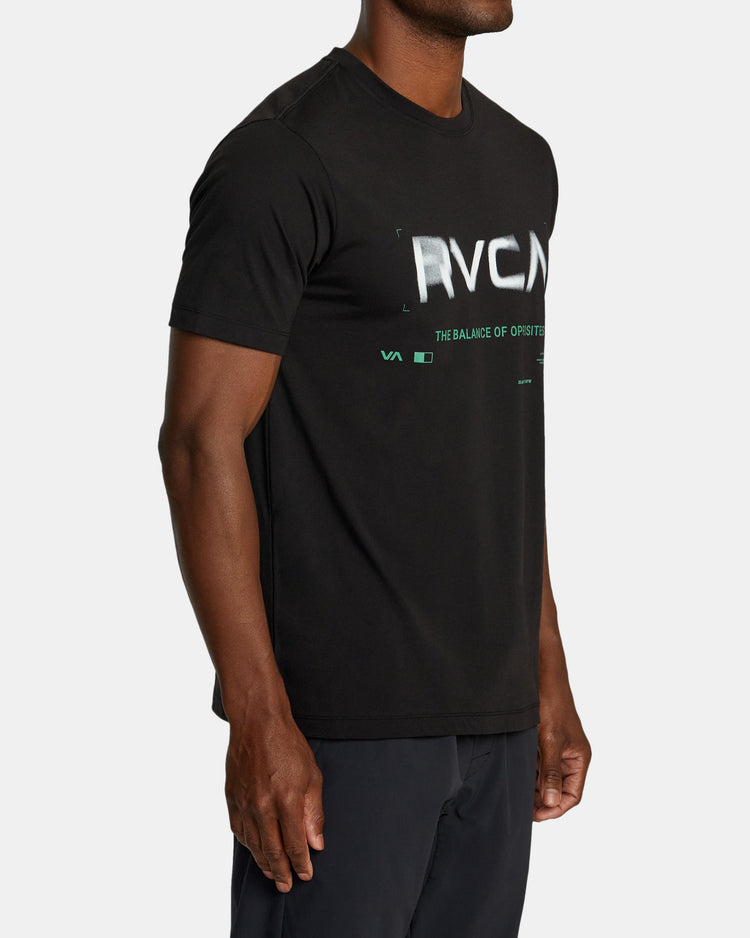 RVCA Radial Sport Tech T-Shirt - Black