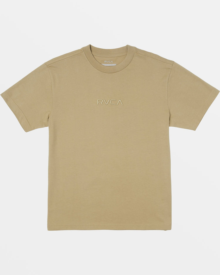 Small RVCA Embroidery T-Shirt - Khaki