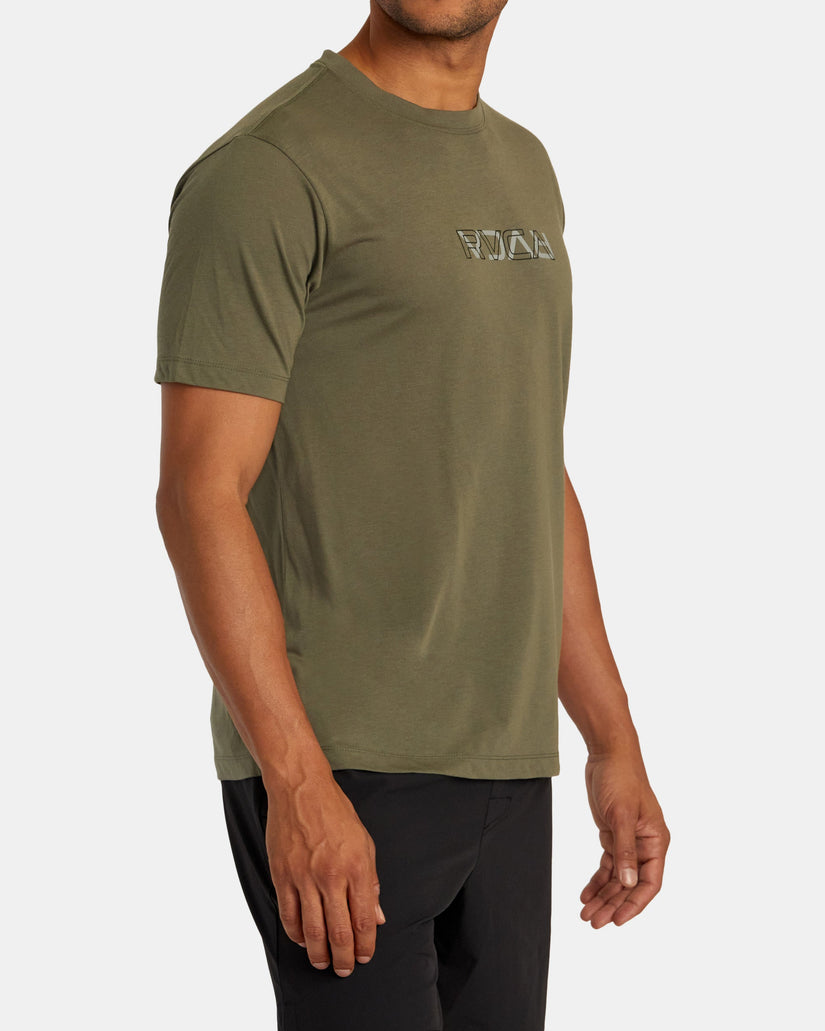 RVCA Layer Flip T-Shirt - Olive