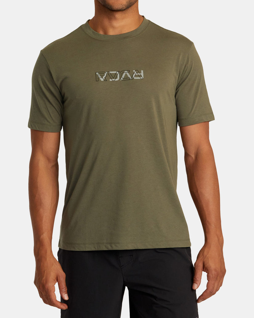 RVCA Layer Flip T-Shirt - Olive