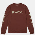 Big RVCA Long Sleeve Tee - Red Earth