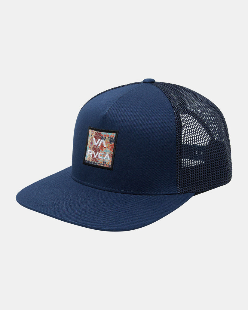 Boys Va All The Way Printed Trucker Hat - Navy Blue