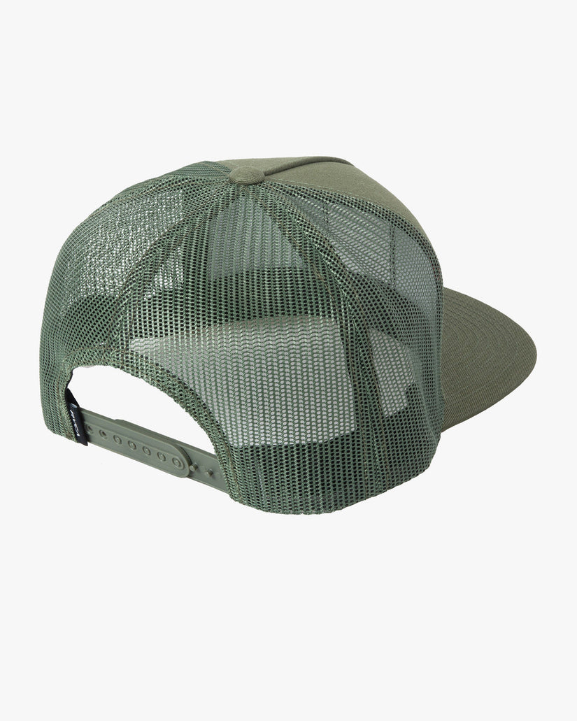 Boys Va All The Way Printed Trucker Hat - Olive