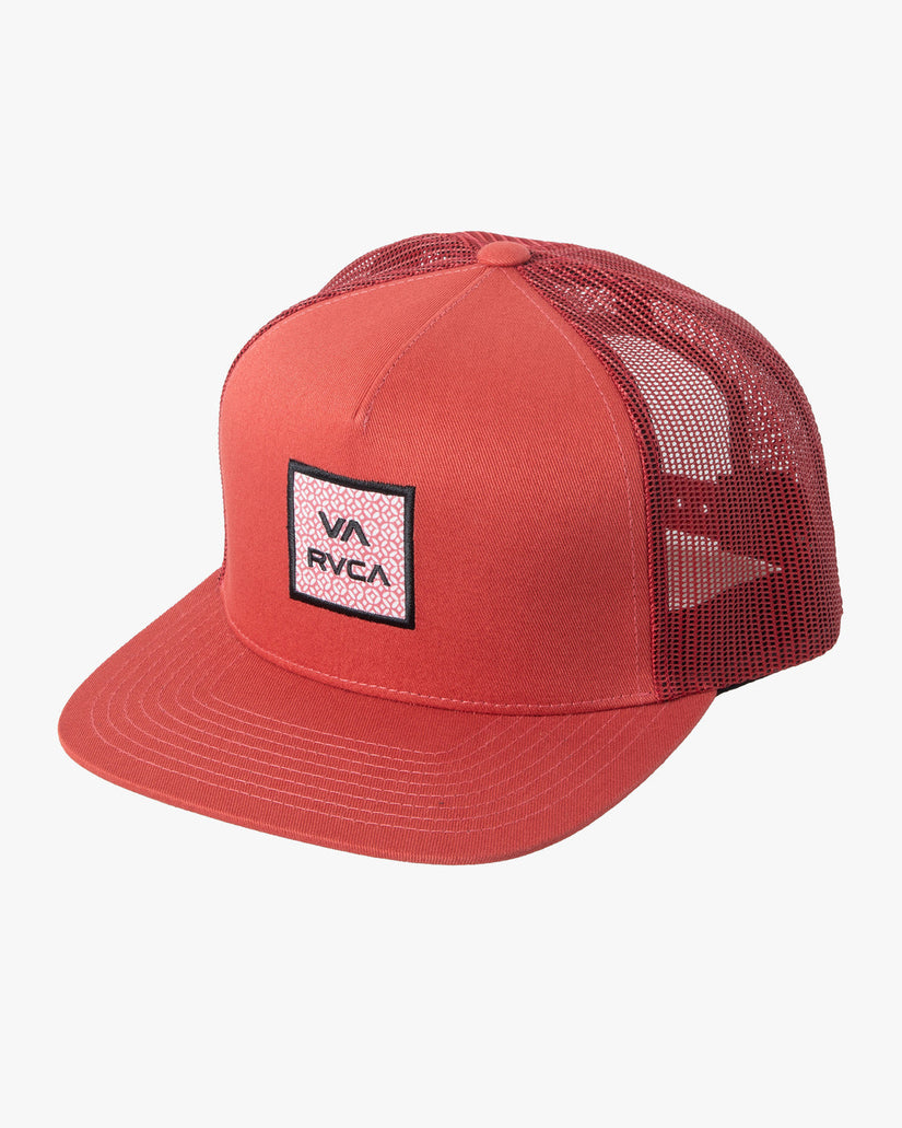 Boys Va All The Way Printed Trucker Hat - Warm Red