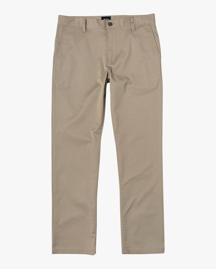 Boys Weekday Stretch Straight Fit Pants - Khaki