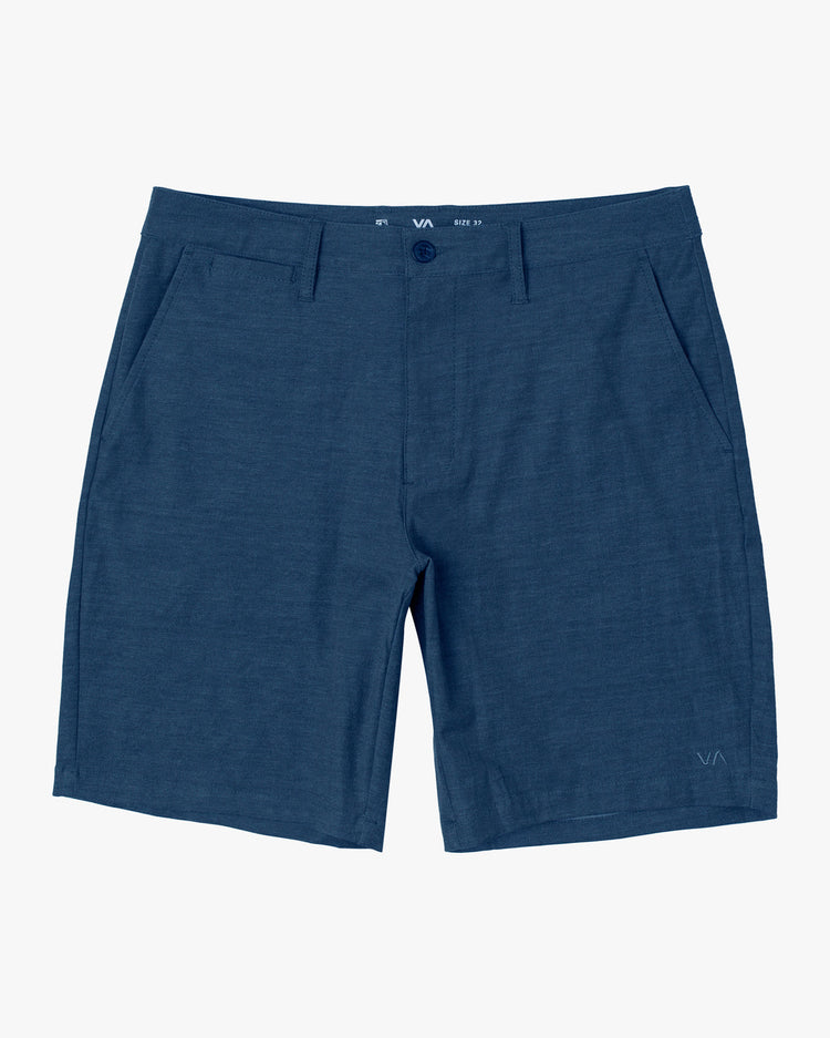 Boys Back In Hybrid Walkshorts 19" - Denim Heather