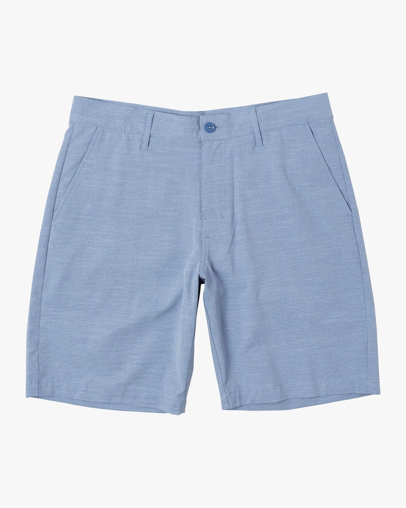 Boys Balance Hybrid 17" Boardshorts - Nautical Blue