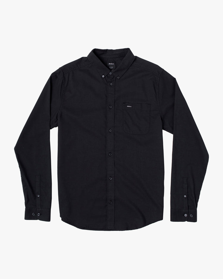 Boys Thatll Do Stretch Long Sleeve Shirt - Black