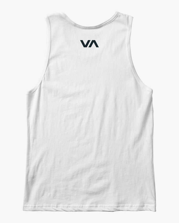 Boys Va RVCA Blur Tank - White