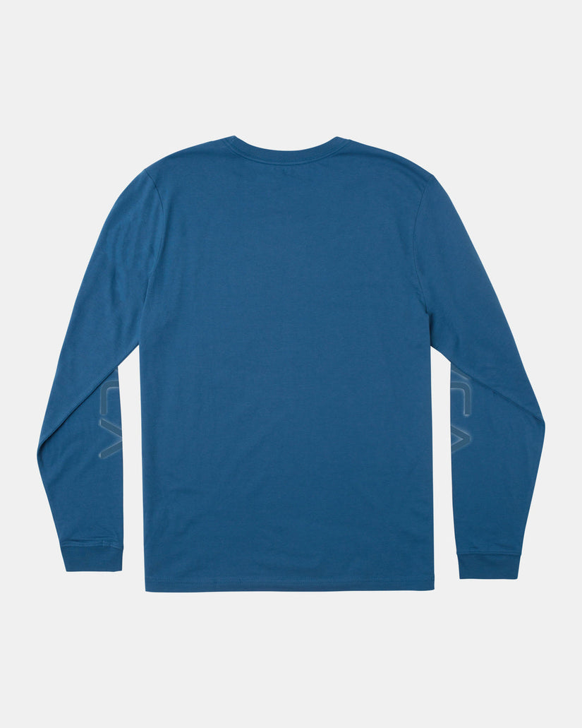 Boys Big Airbrush Long Sleeve T-Shirt - Cool Blue