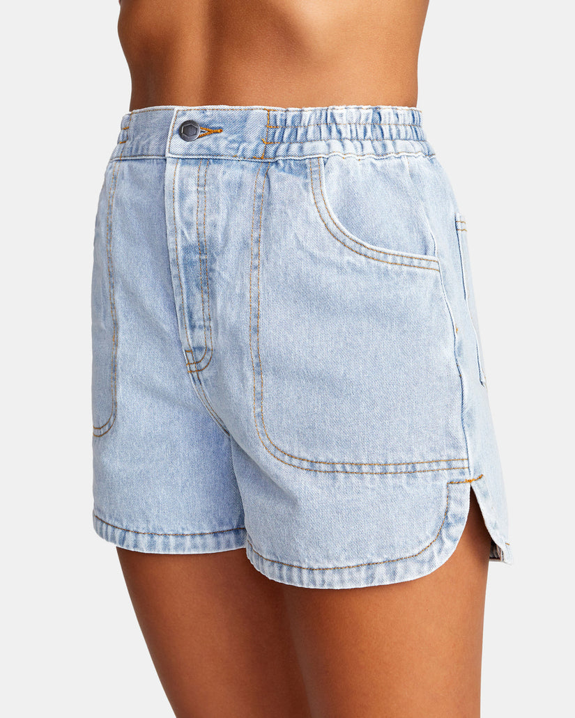 Venice Denim Shorts - Light Vintage Wash