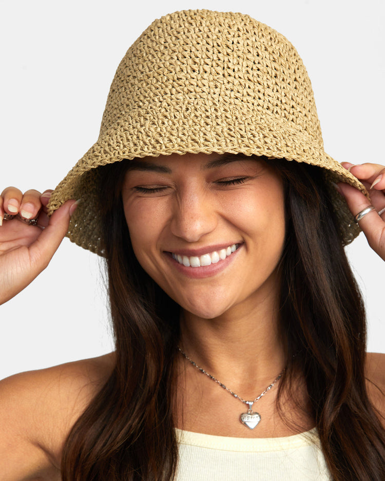 Laguna Straw Bucket Hat - Natural