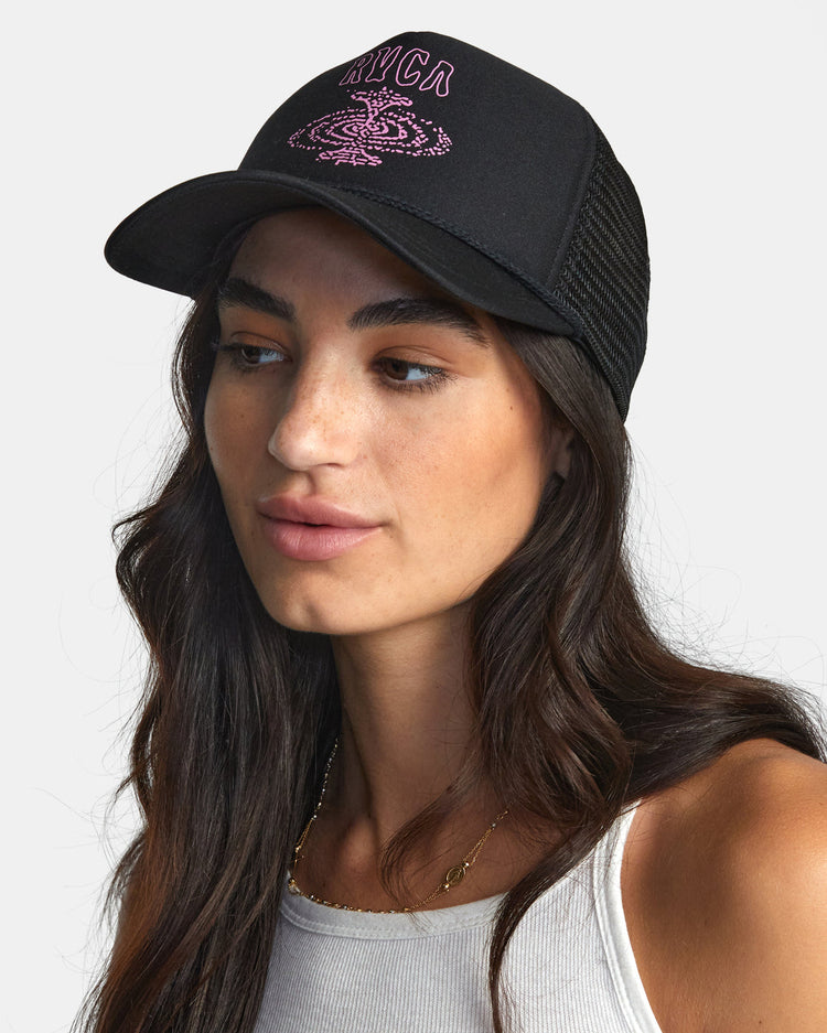 Helix Foamy Trucker Hat - Black