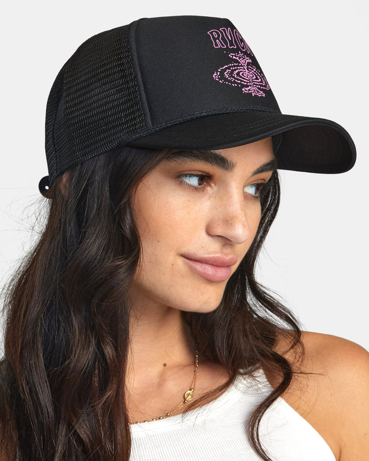 Helix Foamy Trucker Hat - Black