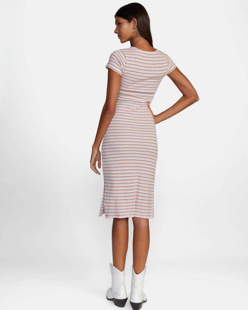 Partition Midi Dress - Whisper White