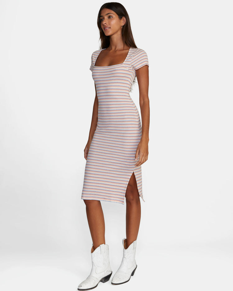 Partition Midi Dress - Whisper White