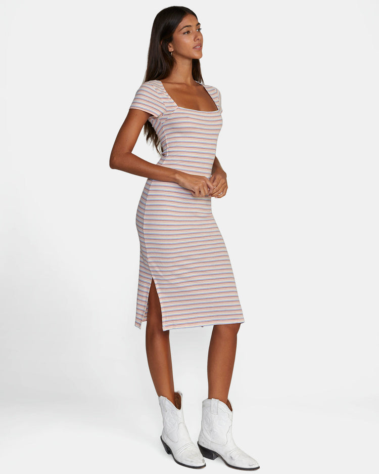 Partition Midi Dress - Whisper White