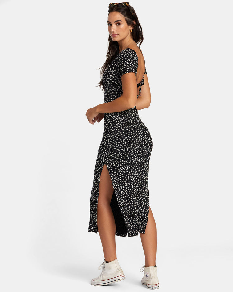 Smitten Midi Dress - RVCA Black