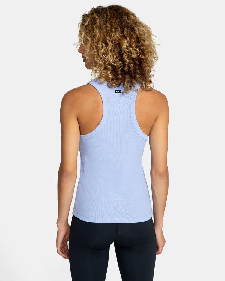 VA Essential Ribbed Tank Top - Grey Purple