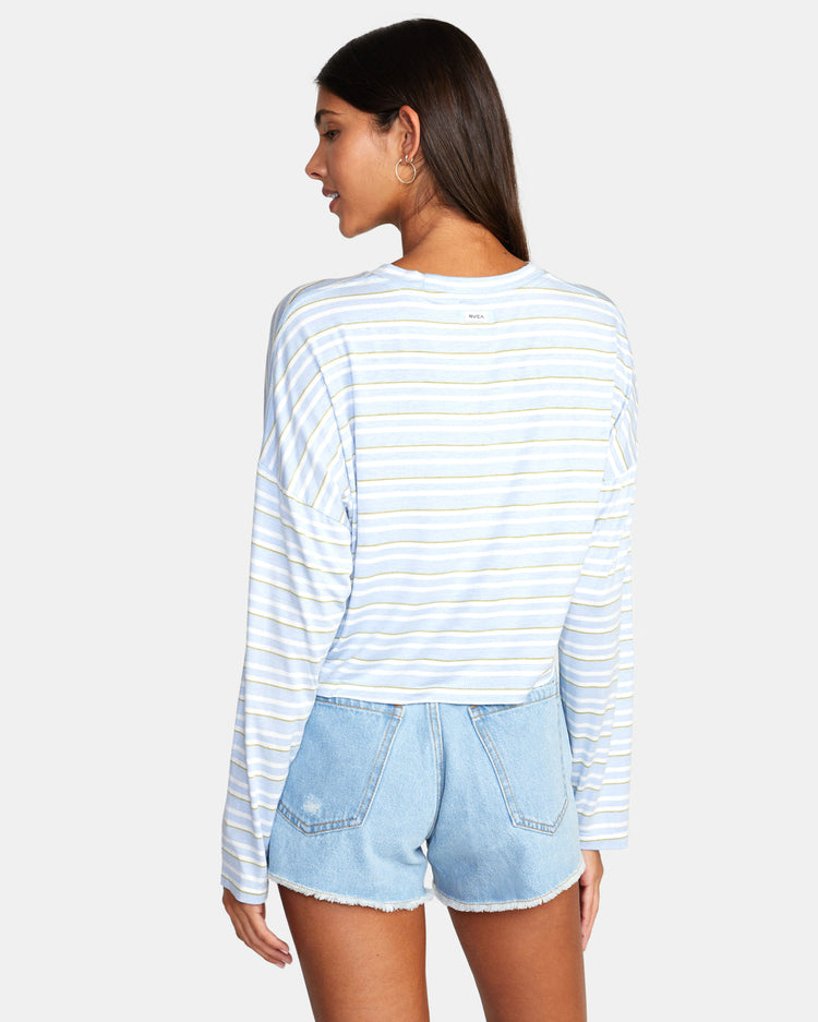 Countdown II Long Sleeve Knit Top - Skyway