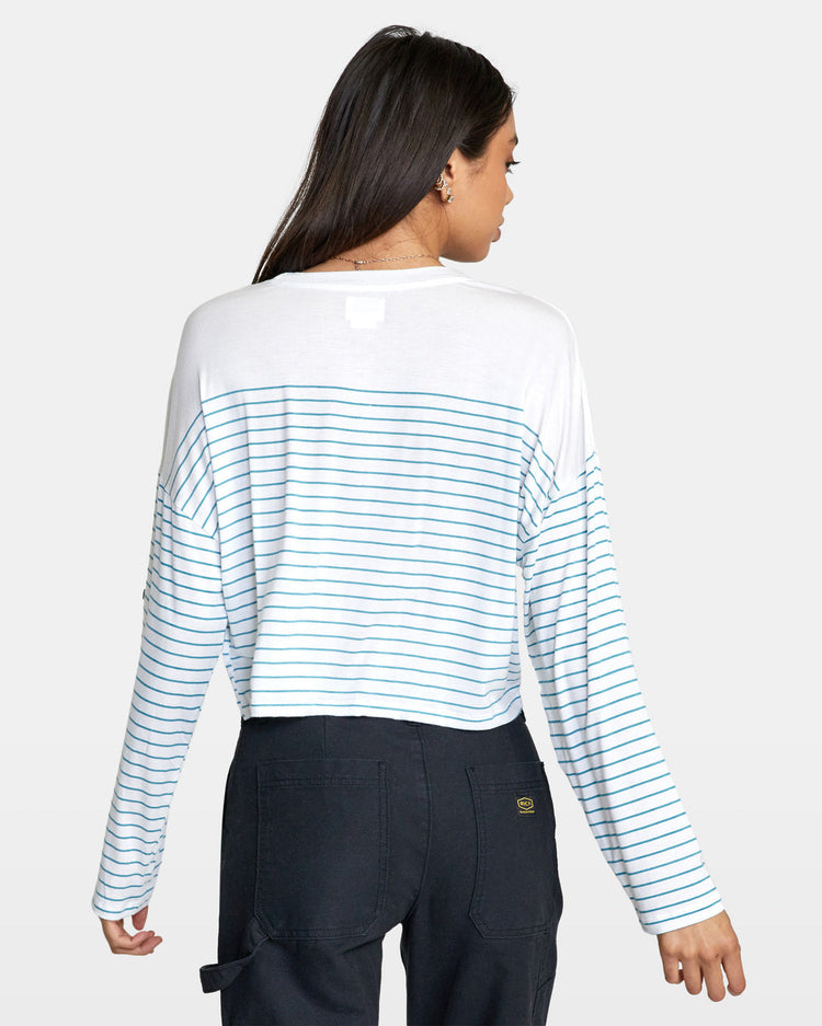 Countdown II Long Sleeve Knit Top - Snorkel Blue