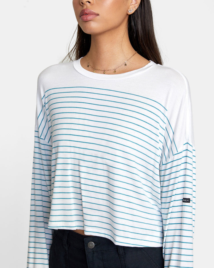 Countdown II Long Sleeve Knit Top - Snorkel Blue