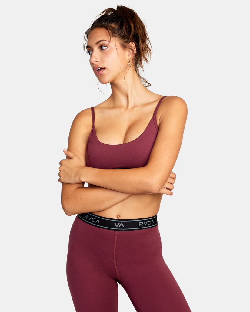 Base Sports Bra - Burgundy