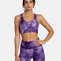 VA Essential Mid Support Sports Bra - Grape Tie Dye