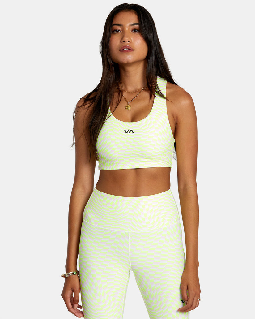 VA Essential Mid Support Sports Bra - Warp Check