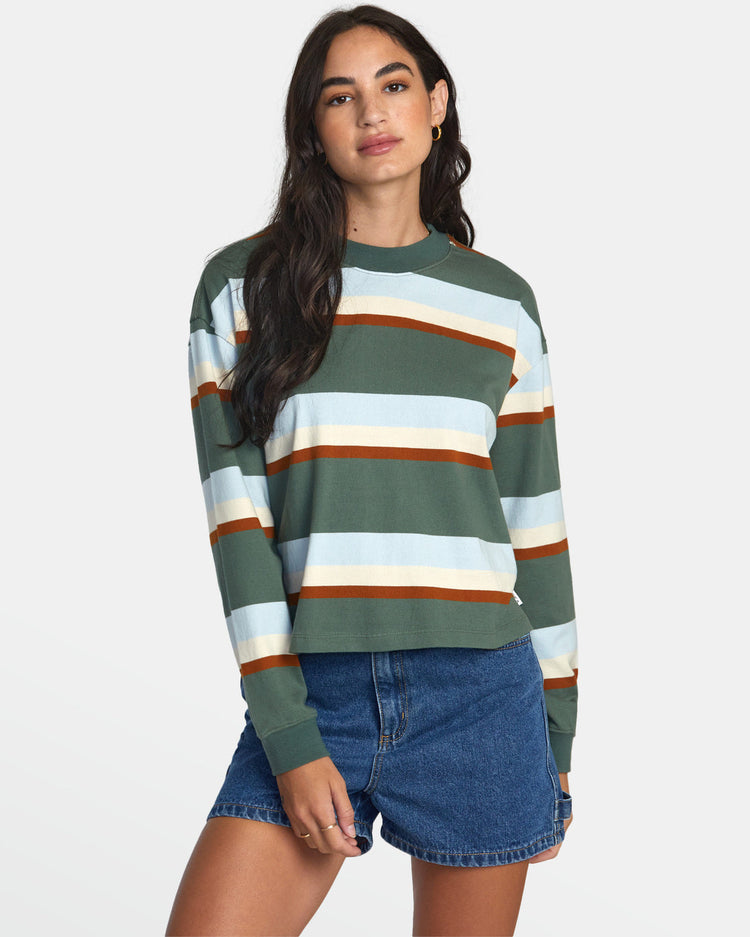 Kinney Long Sleeve Long Sleeve T-Shirt - Spinach